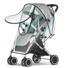 (EVA-Regenschutz mit Reißverschluss) Universeller wasserdichter Kinderwagen-Regenschutz, Kinderwagen-Zubehör,