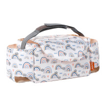 (weißer Regenbogen) Kinderwagen-Autotasche, Mama-Organizer, Windeltaschen, Kutsche, Buggy, Kinderwagen,