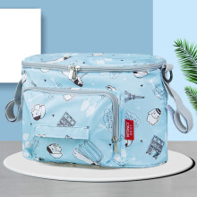 (blauer Hund) Kinderwagen-Organizer-Tasche, Hot Mom Kinderwagen-Zubehör, Haken-Reisetasche für Rollstuhl,