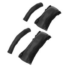 (schwarz)4 teile/satz Kinderwagen Zubehör Leder Abdeckungen Griff Rollstühle Baby Armlehne Pu Schutzhülle