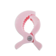 (Rosa 1 Stück) Buntes Baby-Autositz-Zubehör, Kunststoff-Kinderwagen-Spielzeug-Clip, Kinderwagen-Stütze