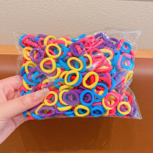 (Farben-4) 100 Teile/satz Kinder Nette Einfarbig Gitter Welle Elastische Haarbänder Baby Mädchen Scrunchies
