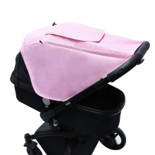 (Rosa) Kinderwagen-Stoffschutz, blockiert UV- und UVB-Sonnenstrahlen, Abdeckung, Auto-Markise, Moskito-Insektennetz,