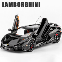 (Schwarz) 1:24 Lamborghini Revuelto Supercar Legierungsauto Druckguss und Spielzeugfahrzeuge Metallspielzeugautomodell