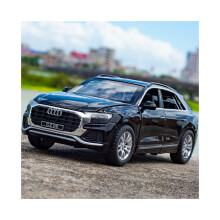 (Schwarz) 1:32 AUDI Q8 SUV Legierung Automodell Druckguss Metallfahrzeuge Automodellsammlung Hohe Simulation Sound