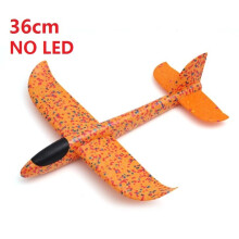 (36cm, geen LED, geel), 48cm, handwerpvliegtuig, EPP-schuim, startvlieg, zweefvliegtuig, modelvliegtuig,