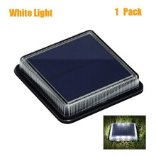 (Kaltweiß) 12 LEDs Solar-Deckleuchte, größtes Solarpanel, für den Außenbereich, Solor Power-Stufenleuchte,