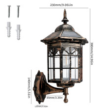 (Antikes Messing-869X3)Filmserie Led Retro Landschaft Solar Weg Licht Wolfram Filament Lampen Outdoor