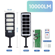 SETB-10000LM Solar-Außenleuchte mit Bewegungsmelder 1008 LED, Wandleuchte, IPX68, großes Solarladepanel, 320 Ausleuchtung, Fernbedienung