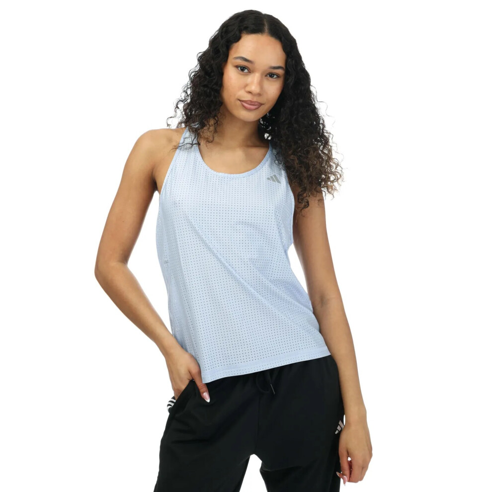 (4 UK, Blue) Adidas Womens/Ladies Tank Top