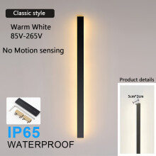 (2 Stück, keine Bewegung, warmweiß, 100 x 5 x 2 cm, 32 W) bewegungsempfindliche LED, wasserdicht, IP65,