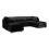 Snugg Furniture (Black) London U Shape Full Back Corner Sofa 1