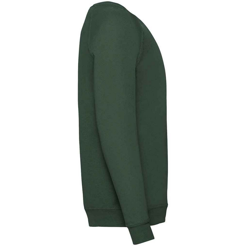 (12-13 Years, Bottle Green) Fruit Of The Loom Childrens/Kids Classic Raglan Sweatshirt