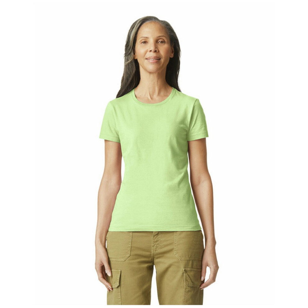 Gildan (M, Pistachio) / Ringspun Cotton Soft Touch T-Shirt Women's