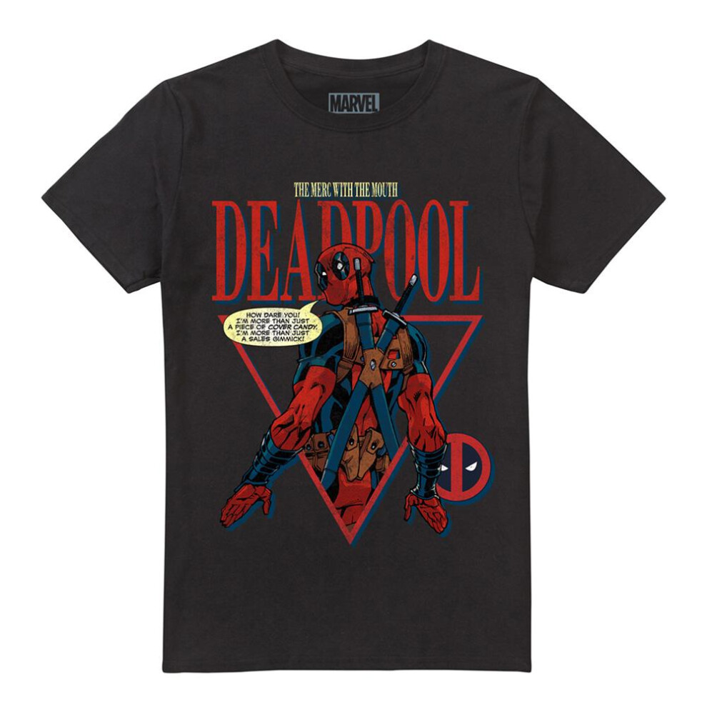 (3XL, Black) Deadpool Mens Cover Candy T-Shirt