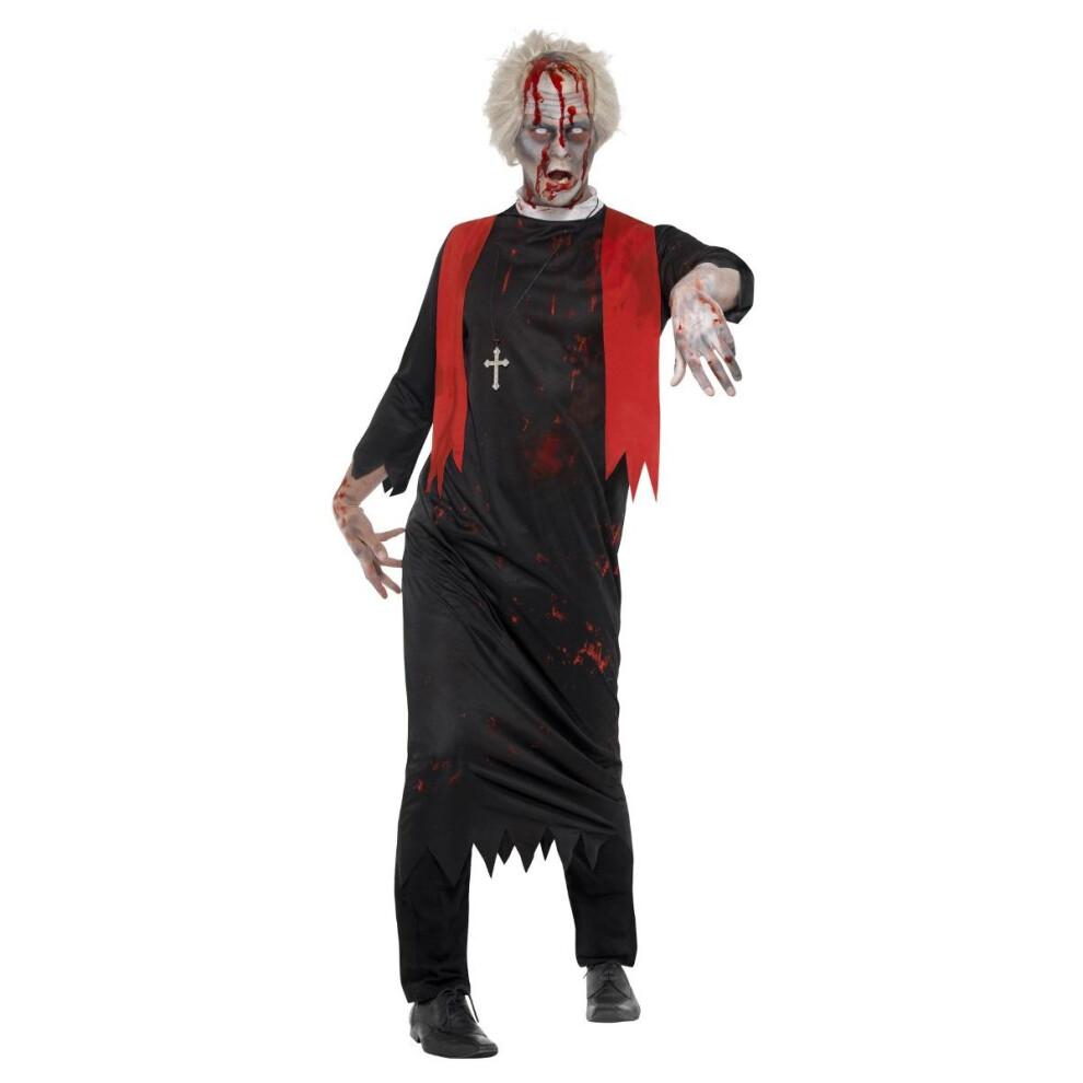 Smiffy's (L-Xl, ) Mens Zombie High Priest Costume Black