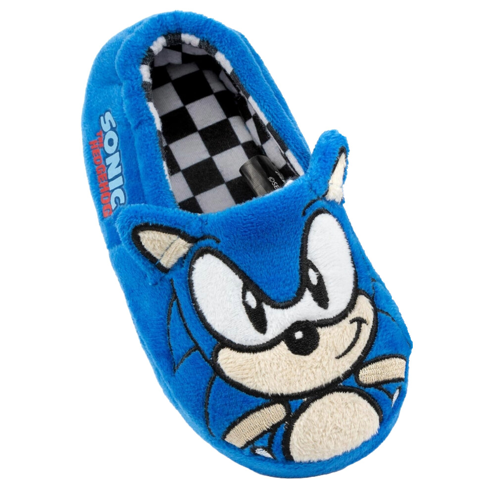 Sonic The Hedgehog Childrens/Kids Face Slippers