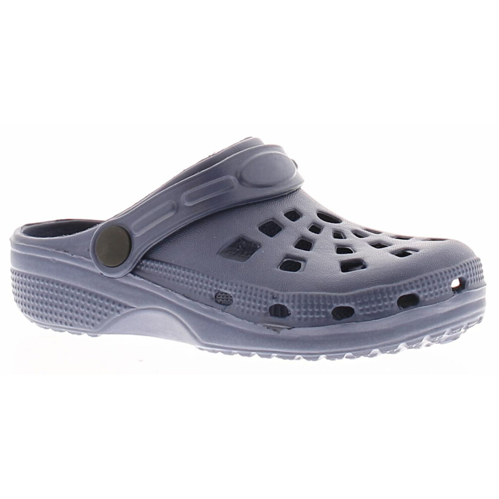 (Navy, 8 (Children's)) Chatterbox Infant Boys Sandals Infants Clogs Sliders Beach Pop navy UK Size