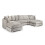Snugg Furniture (Truffle) London U Shape Scatter Back Corner Sofa 3