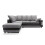 Snugg Furniture (Left Hand Corner, Black & Grey) Kensington Corner Sofa 1