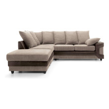 (Left Hand Corner, Brown & Coffee) Kensington Corner Sofa