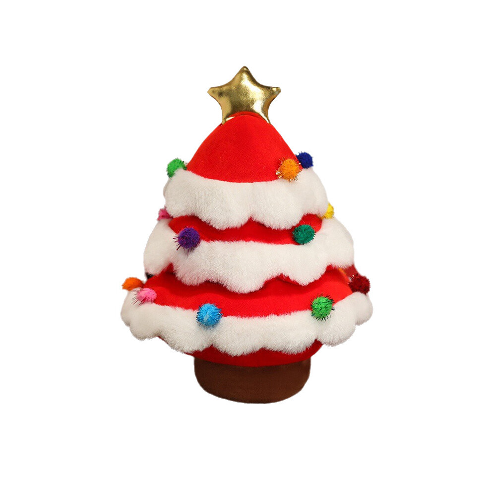 (Red, 35cm/13.78in) Christmas Plush Tree Toys Dolls Room Decoration Children Festival Gift Cotton Pp-image-OPC-PGTXNMW-NEW