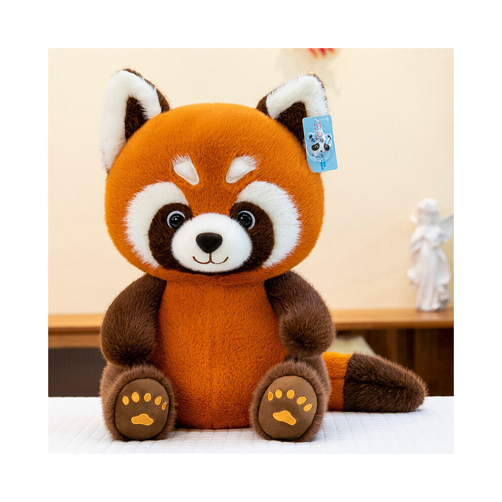 (35cm) Animal Simulation Raccoon Cartoon Plush Doll Kids Birthday Home Decoration Gift-image-OPC-PGTXS2G-NEW