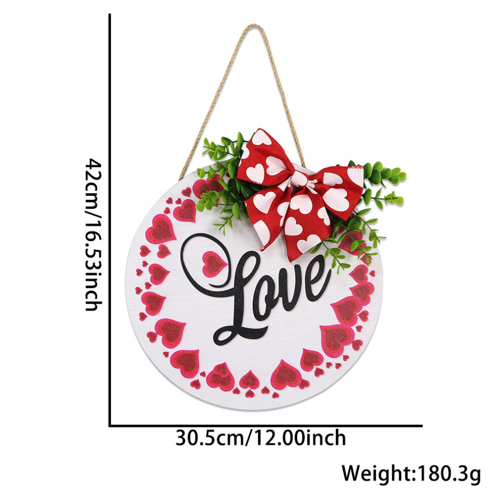 (Love Heart Sign) Angel Cupid Beautiful Heart Shaped Wall Hanging Decor For Valentines Day Romantic Occasions And-image-OPC-PGTXX9S-NEW