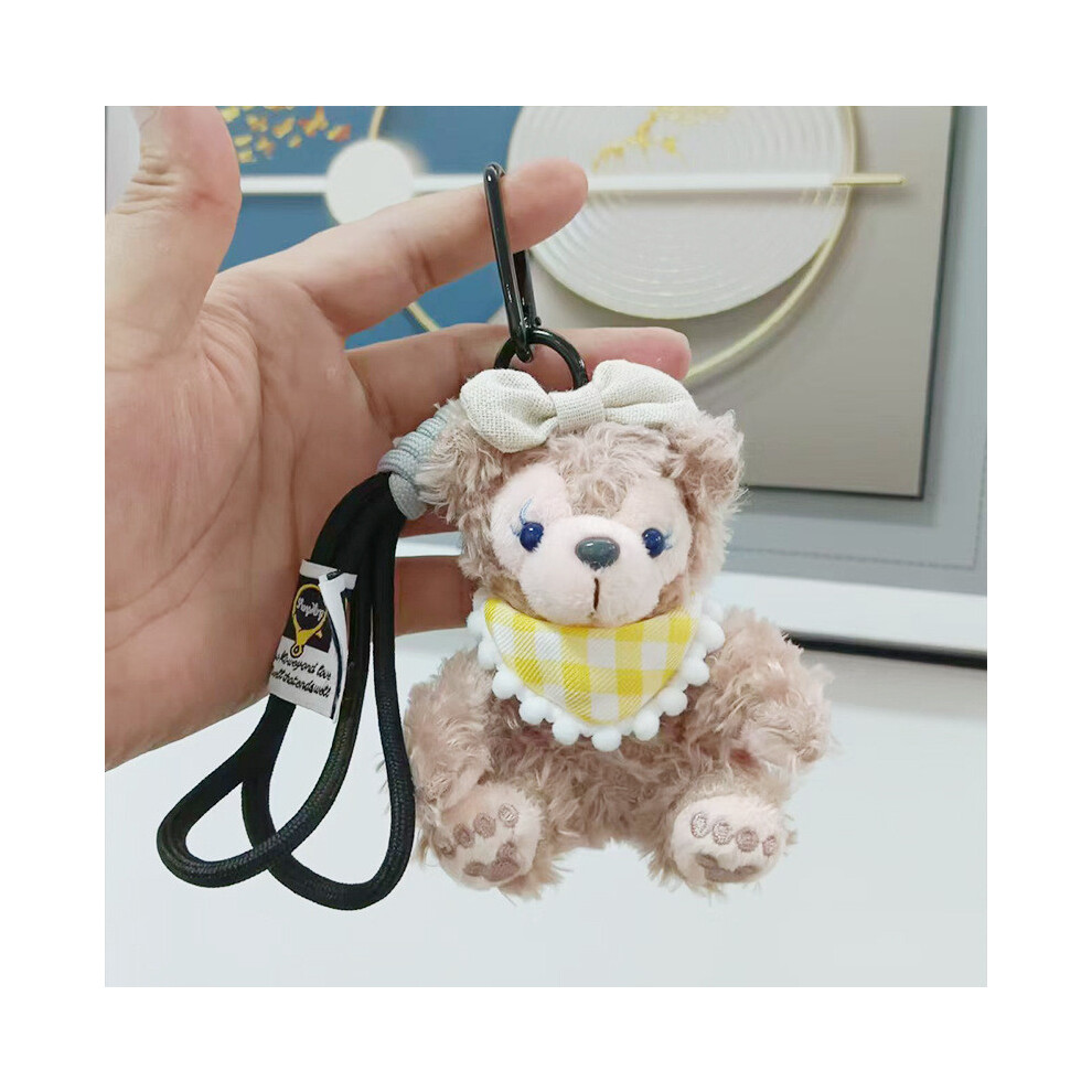 (Yellow Scarf) Bear Duffy Delightful Plush Pendant Colorful Sherry Rose Doll Ideal For Birthday Gifts-image-OPC-PGTXYMK-NEW