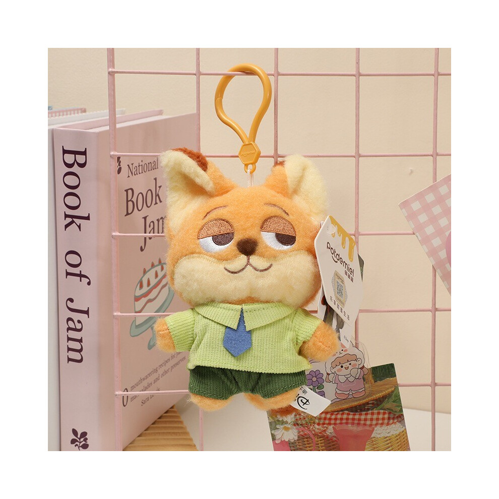 (Nick Wilde) Plush Hopps Judy Toy Cartoon Stuffed Dolls Backpack Gift Pendant Keychain-image-OPC-PGTY2JM-NEW