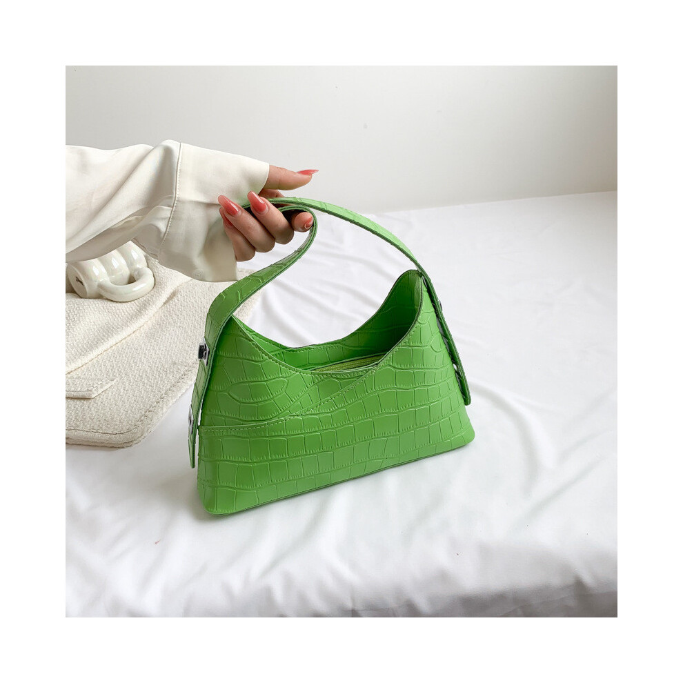 (Green) Minimalist Stylish Underarm Bag For Women In Various Trendy Colors Casual For Outings-image-OPC-PGTY5CT-NEW