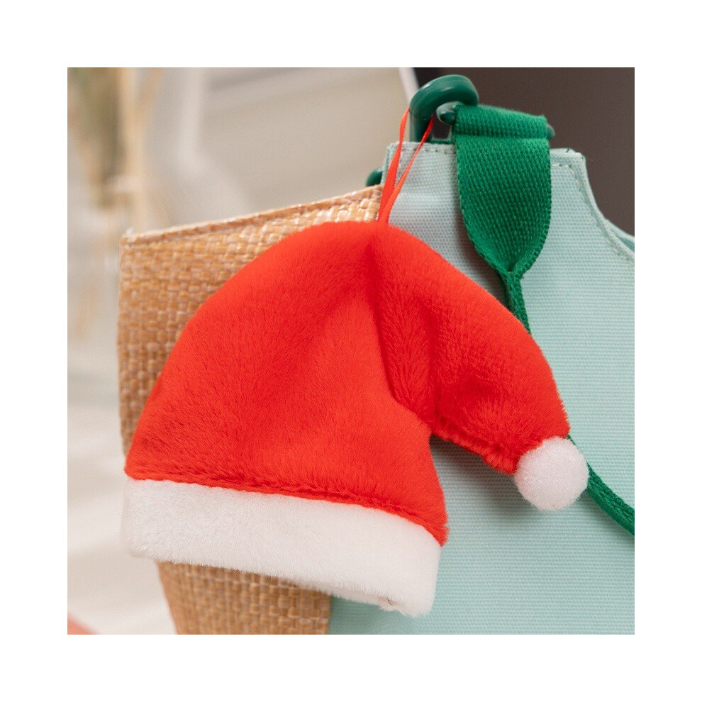 (Santa Hat) Tree Christmas Plush Hanging Ornament Xmas Gingerbread Doll Pendant Decor Home-image-OPC-PGTYFNS-NEW