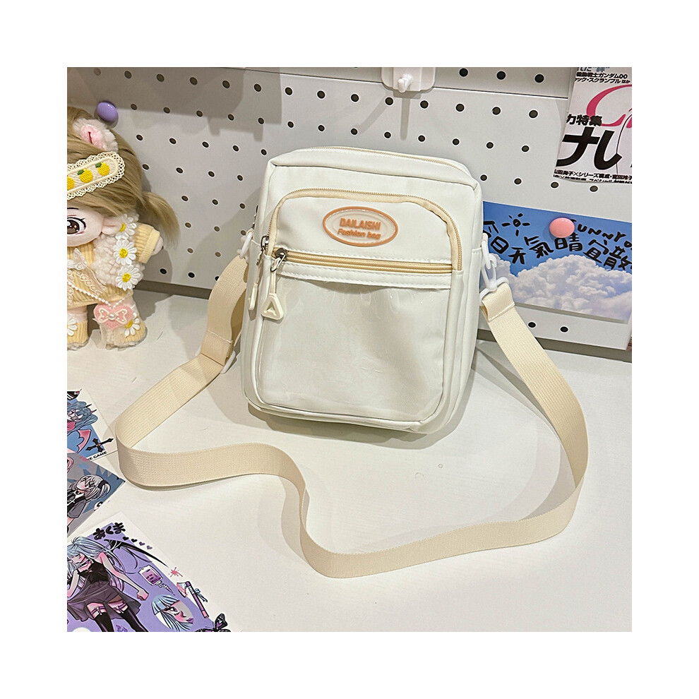 (White) Transparent Minimalist Chic Bag For Students In Trendy Colors Perfect Daily Use For-image-OPC-PGTYFT7-NEW