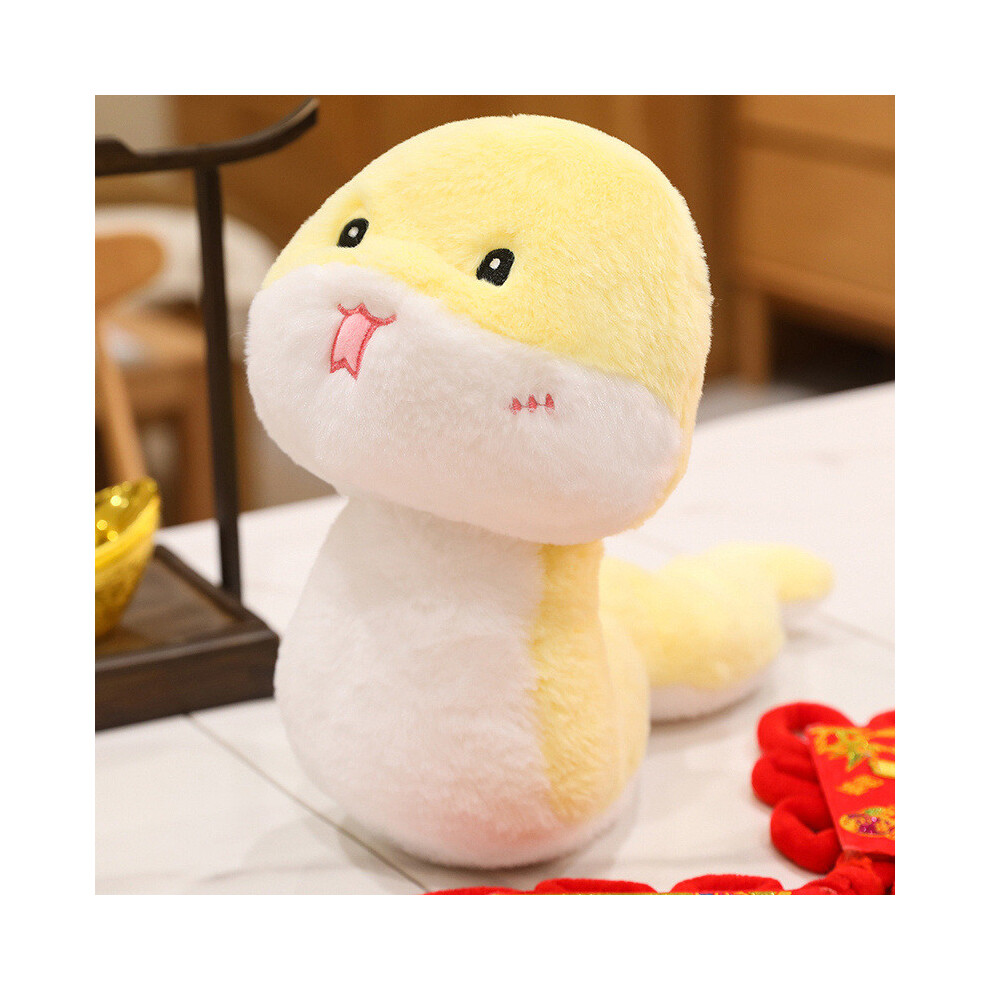(Yellow, 24cm/9.45in) Healthy 2025 Wealthy Lucky Snake Plush Toy Dolls Room Decor Spring Festival Gift-image-OPC-PGTYXTK-NEW