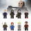Horror 8pcs Halloween Character Crow Freddy Billy Assembling Building Blocks Toy 4