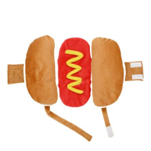 (L) Clothing Puppy Hotdog Pet Clothes Cartoon Keep Warm Winter Outfit Hamburger