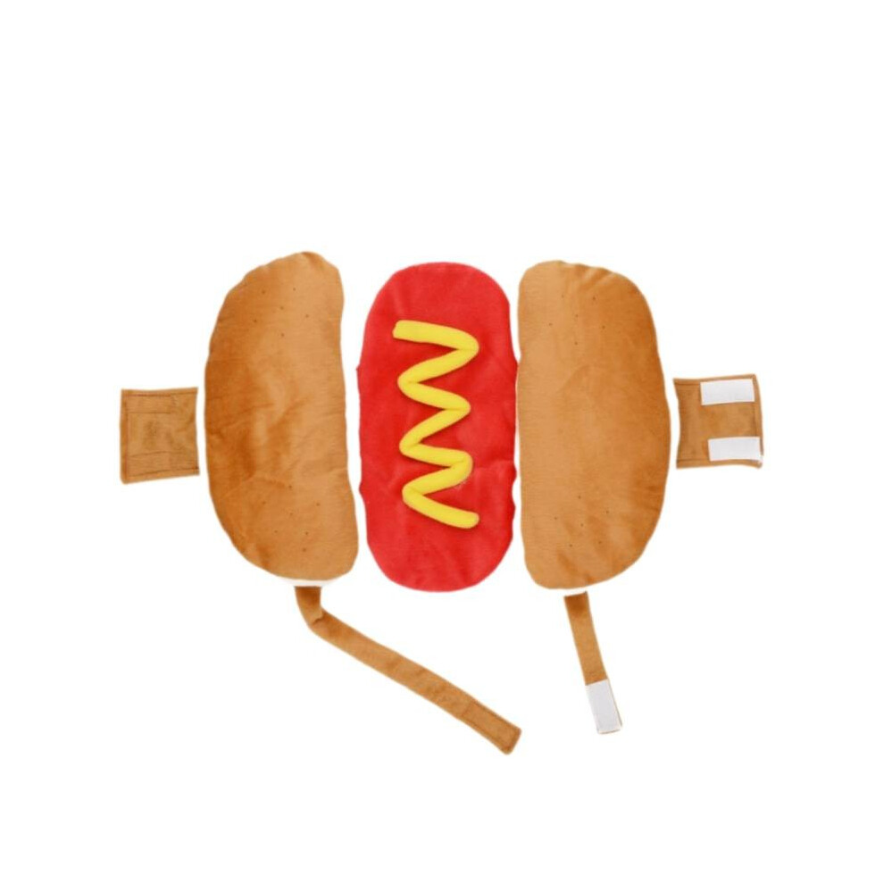 (L) Clothing Puppy Hotdog Pet Clothes Cartoon Keep Warm Winter Outfit Hamburger