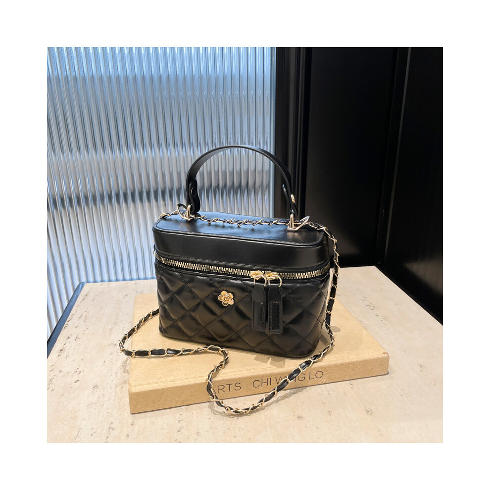 (Black) Modern Bucket Silver Bag For Women Offering Trendy Design And Everyday Versatility