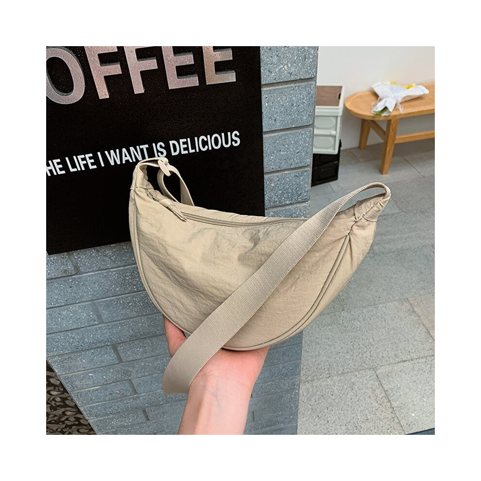 (OffWhite) Small Elegant Waist Bag For Women Trendy Colors Versatile Nylon Material For Casual Wear-image-OPC-PGTZKFZ-NEW