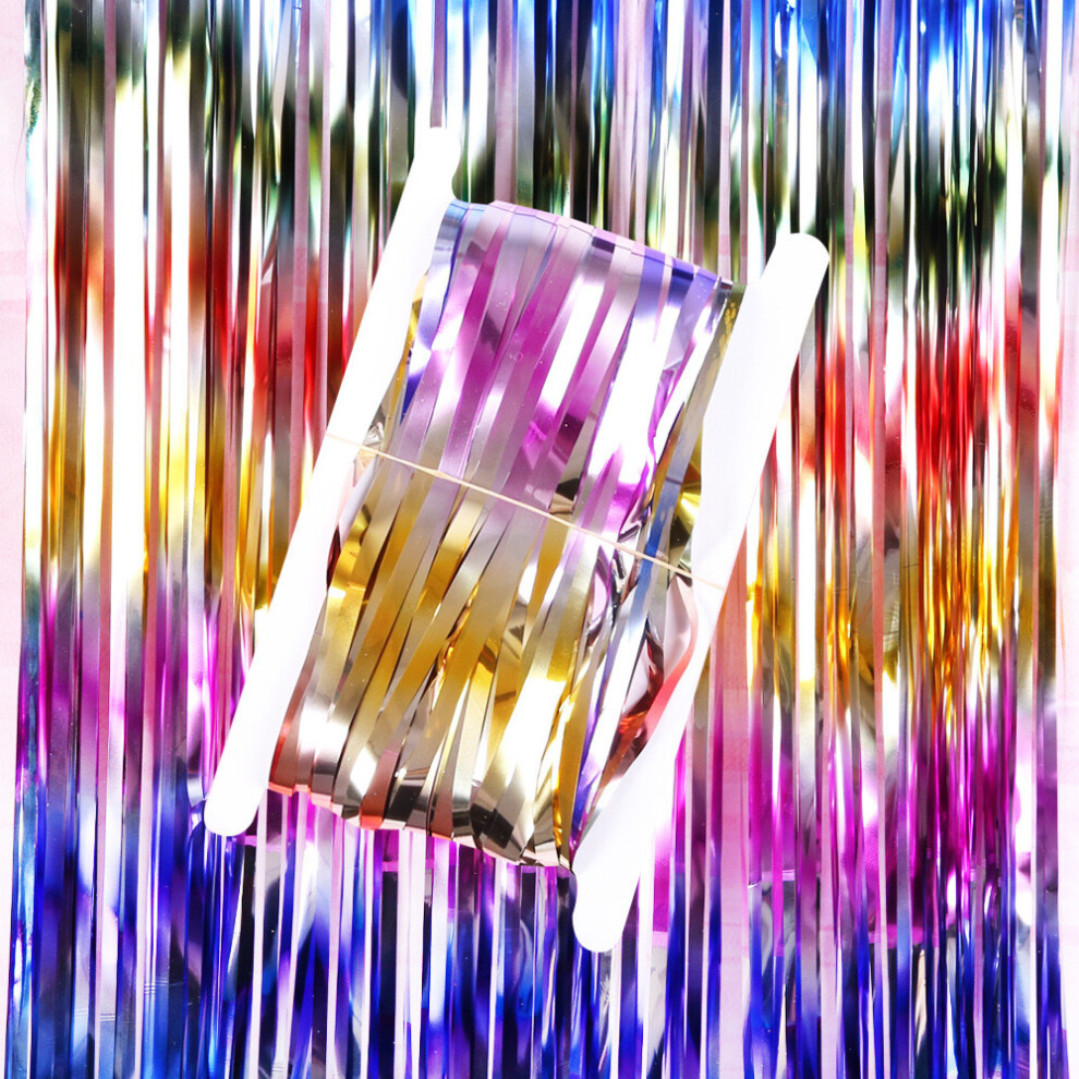 (1x2.5m Curtain) European Stylish Style Ombre Rain Curtain Ideal For Christmas Valentines And Day More-image-OPC-PGTZQRB-NEW