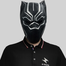 Unique Panther Black Mask Crafted From Latex Ideal For Halloween And Party Entertainment