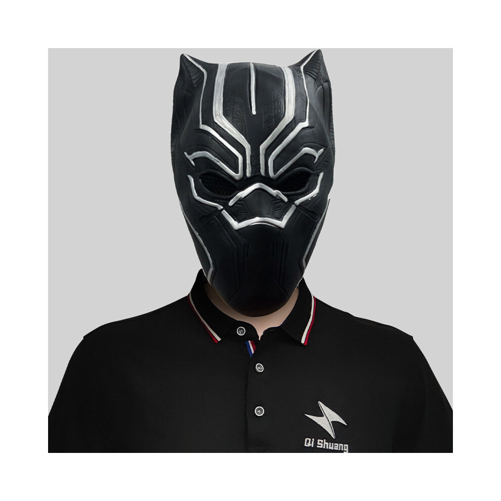 Unique Panther Mask Crafted From Latex Ideal For Halloween And Party Entertainment Black