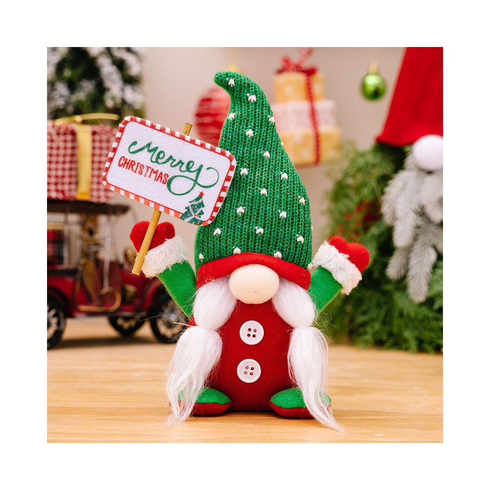 (Red Gnome Hat Woman) Christmas Facefree Delightful Gnome Decoration With Cozy Knitted Hat Elegant Display For-image-OPC-PGV29N9-NEW