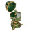 Fabergé-Stil Ei Spieluhr Schmuckkästchen mit Feenfigur 12,5 cm grün 2
