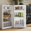 Homcom (White) HOMCOM 85L Freestanding Under Counter Fridge with Chiller Box 8