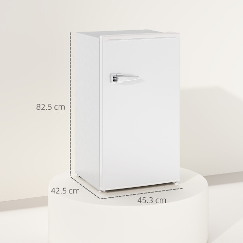 Homcom (White) HOMCOM 85L Freestanding Under Counter Fridge with Chiller Box 2