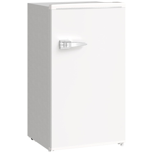 Homcom (White) HOMCOM 85L Freestanding Under Counter Fridge with Chiller Box 1