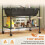 PawHut (M) PawHut Hamster Cage, Gerbil Cage on Wheels with Storage Shelf 7