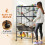 PawHut (L) PawHut Hamster Cage, Gerbil Cage on Wheels with Storage Shelf 8