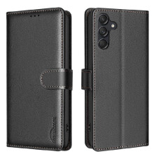 (Black) Flip Case for Samsung Galaxy A16 4g/5g Pu Leather Wallet Rfid Blocking Card Holder Kickstand Magnetic